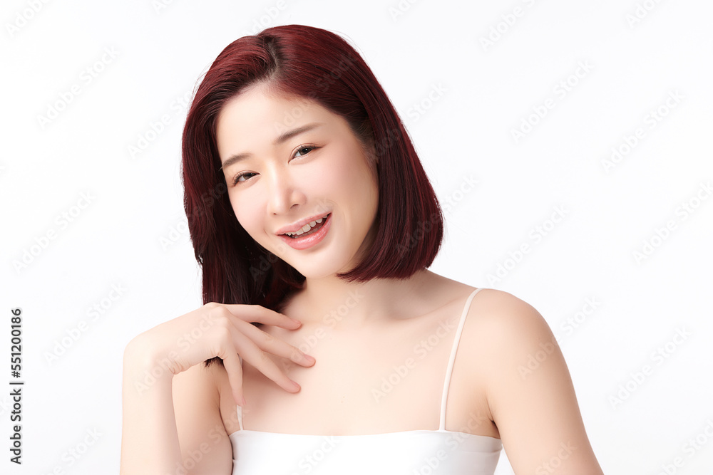 Beautiful young asian woman with clean fresh skin on white background, Face care, Facial treatment, Cosmetology, beauty and spa, Asian women portrait. Beautiful young asian woman with clean fresh skin on white background, Face care, Facial treatment, Cosmetology, beauty and spa, Asian women portrait.