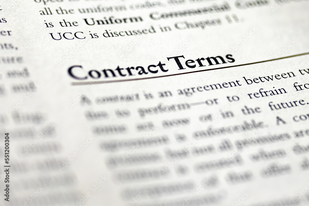contract terms written in business law and ethics book contract terms written in business law and ethics book