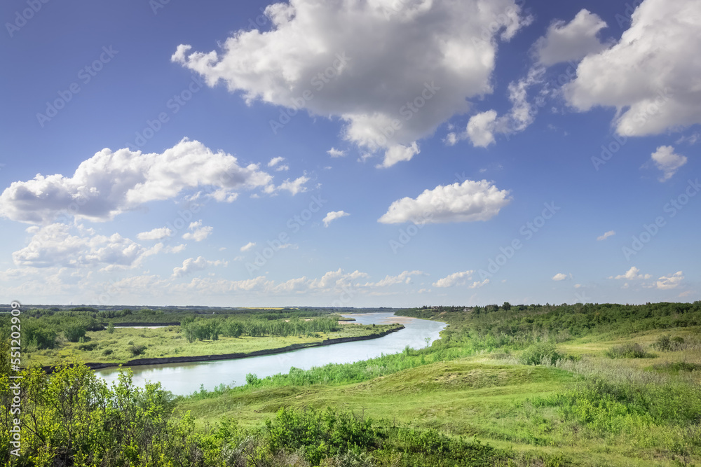Obraz premium Cloud Over the River