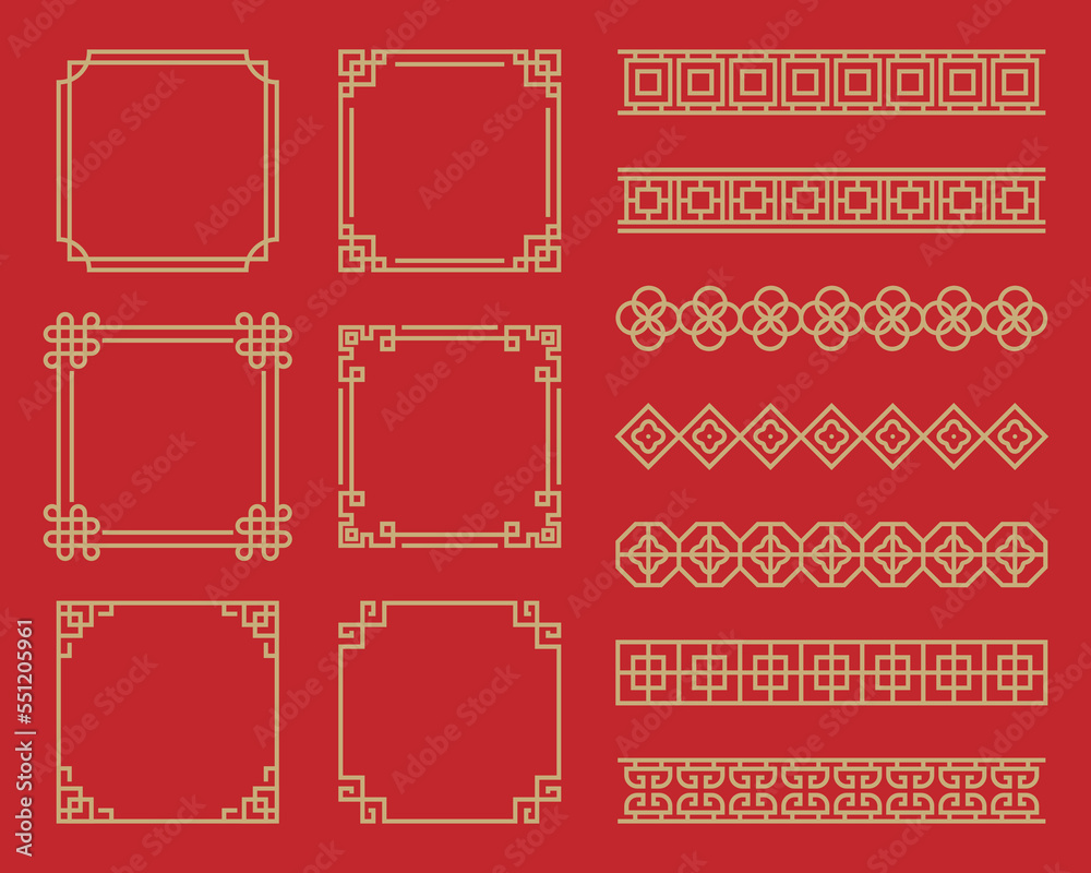 traditional chinese border design, chinese frame