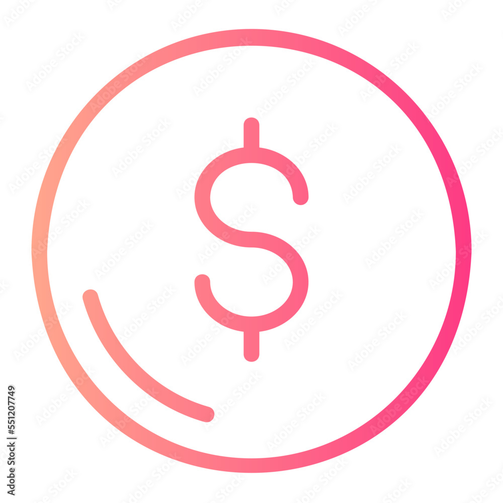 coin gradient icon coin gradient icon