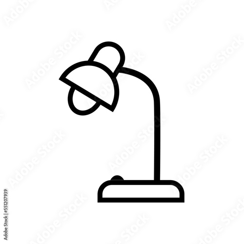 study lamp, icon, design, flat, style, trendy, collectian, template