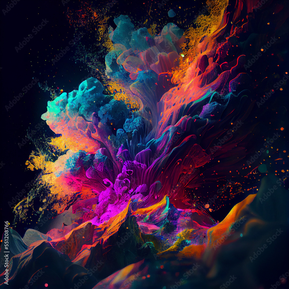 Obraz premium Color Explosion, AI