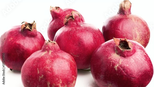 pomegranate isolated on white background