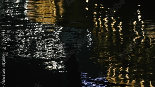 水面のスローモーション映像