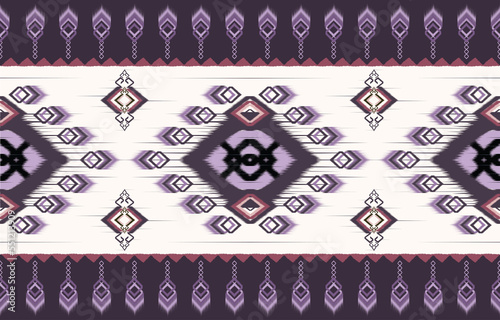 Ethnic geometric pattern. Native African American Mexican Indonesia Aztec motif and bohemian pattern elements. designed for background, wallpaper,print, wrapping,tile, batik. Illustration Aztec motif 