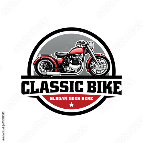 british classic motorcycle logo vector
