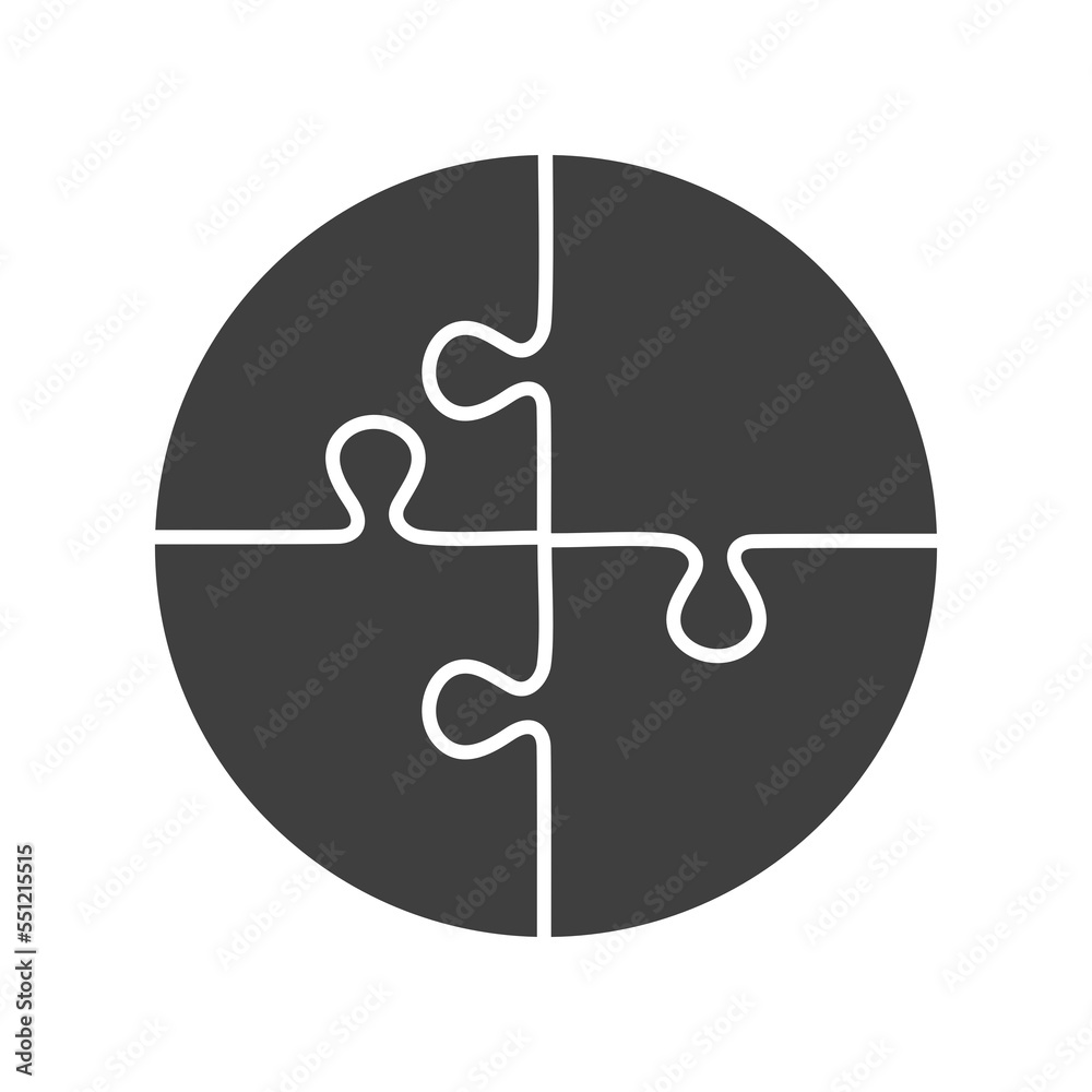 Jigsaw puzzle icon on transparent background. Jigsaw puzzle icon on transparent background.