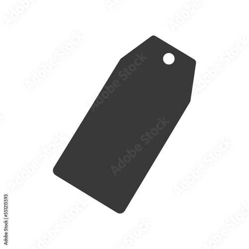  blank price tag on transparent background.