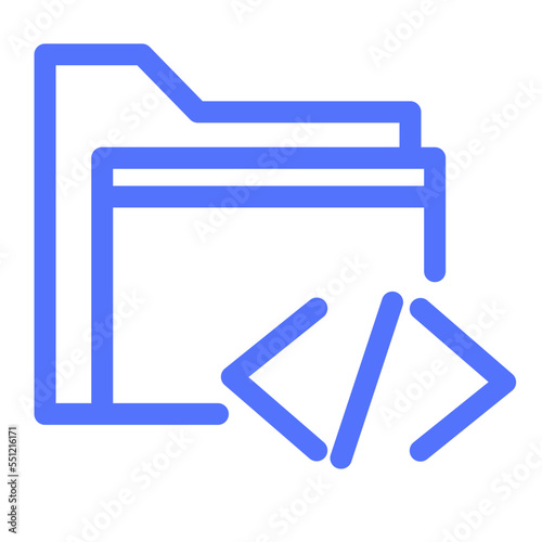 Folder Archive File Directory Code Html Script Icon