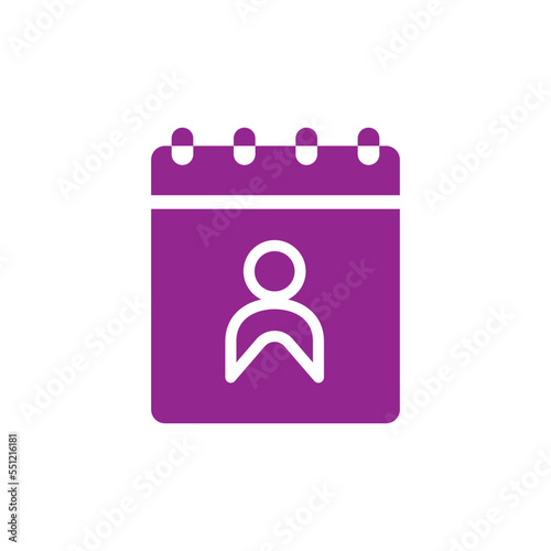 address book, color ,icon, design, flat, style, trendy, collection, template