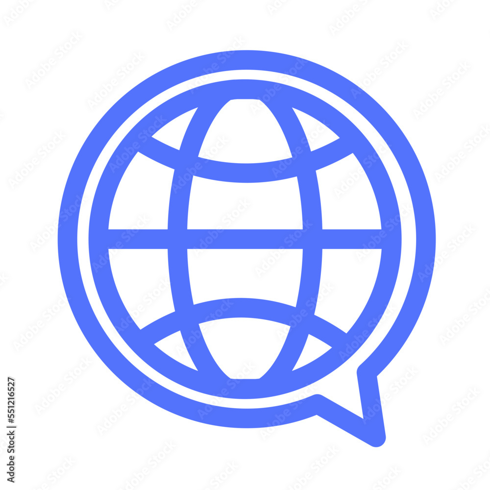 Global Business Chat Communication Talk Message Icon Global Business Chat Communication Talk Message Icon