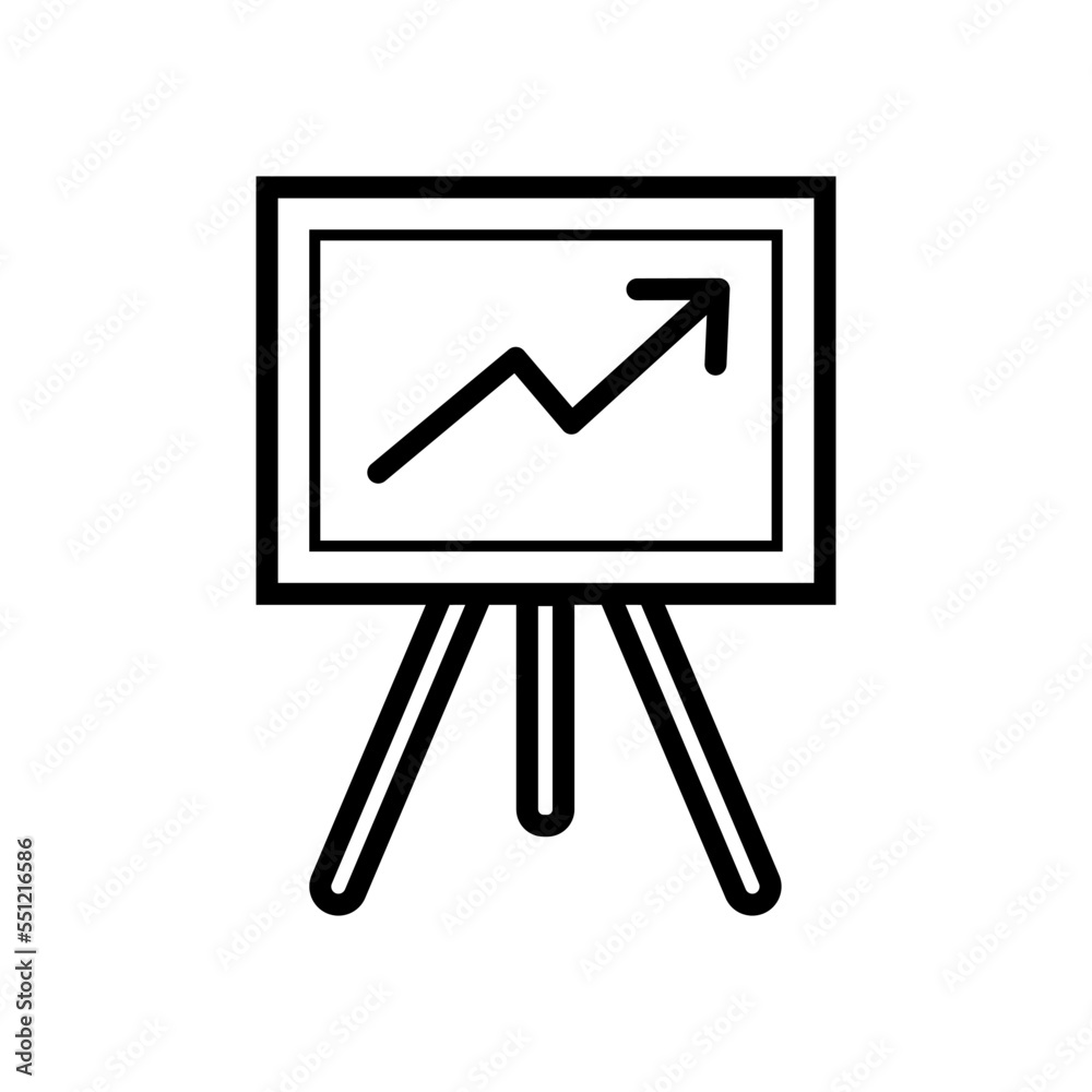 presentation board,icon, design, flat, style, trendy, collection, template