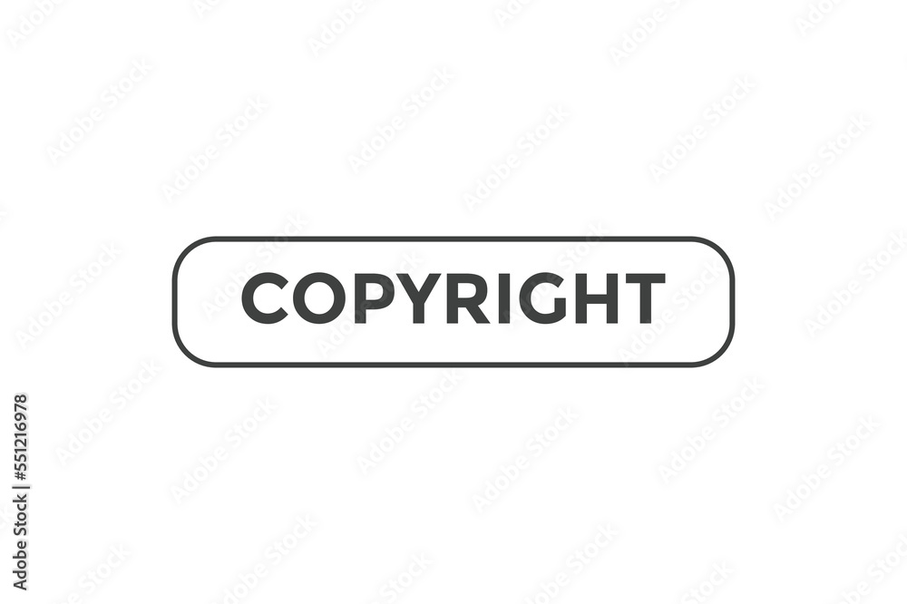 Copyright button web banner template Vector Illustration
Copyright button web banner template Vector Illustration