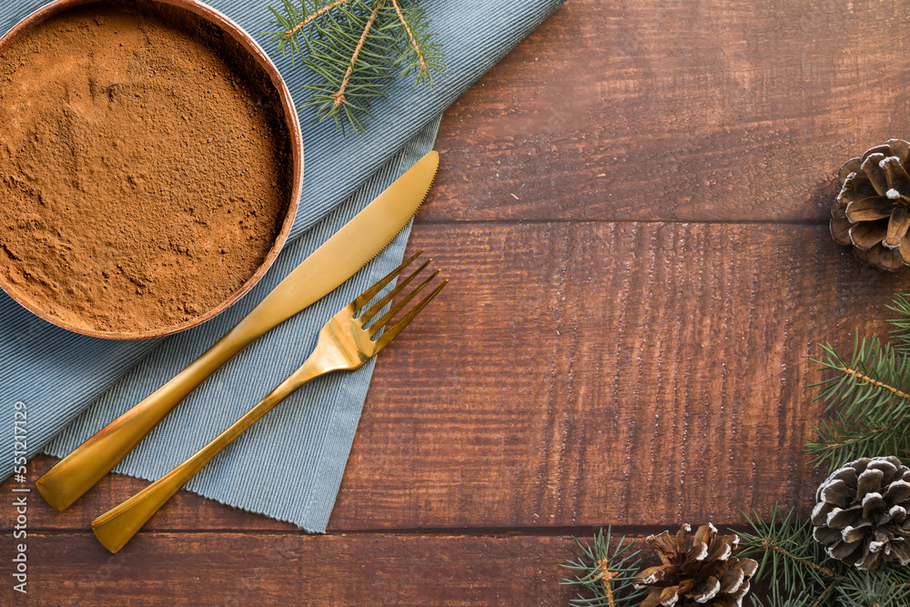 Choco cheesecake for holiday season