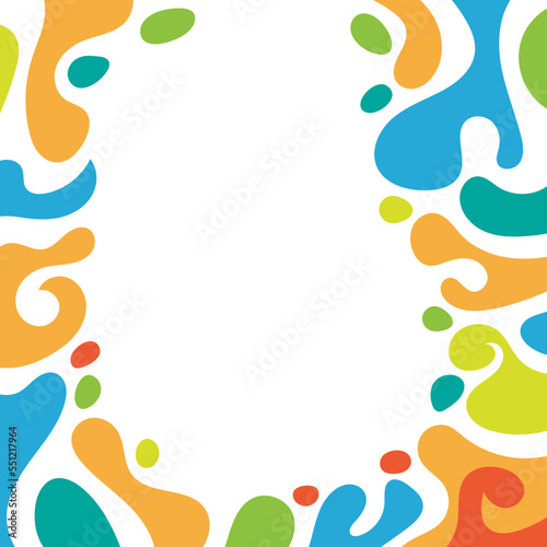 Fototapeta Naklejka Na Ścianę i Meble -  Creative liquid and fluid shape abstract background.  ideal for party, banner, cover, print, promotion, sale.