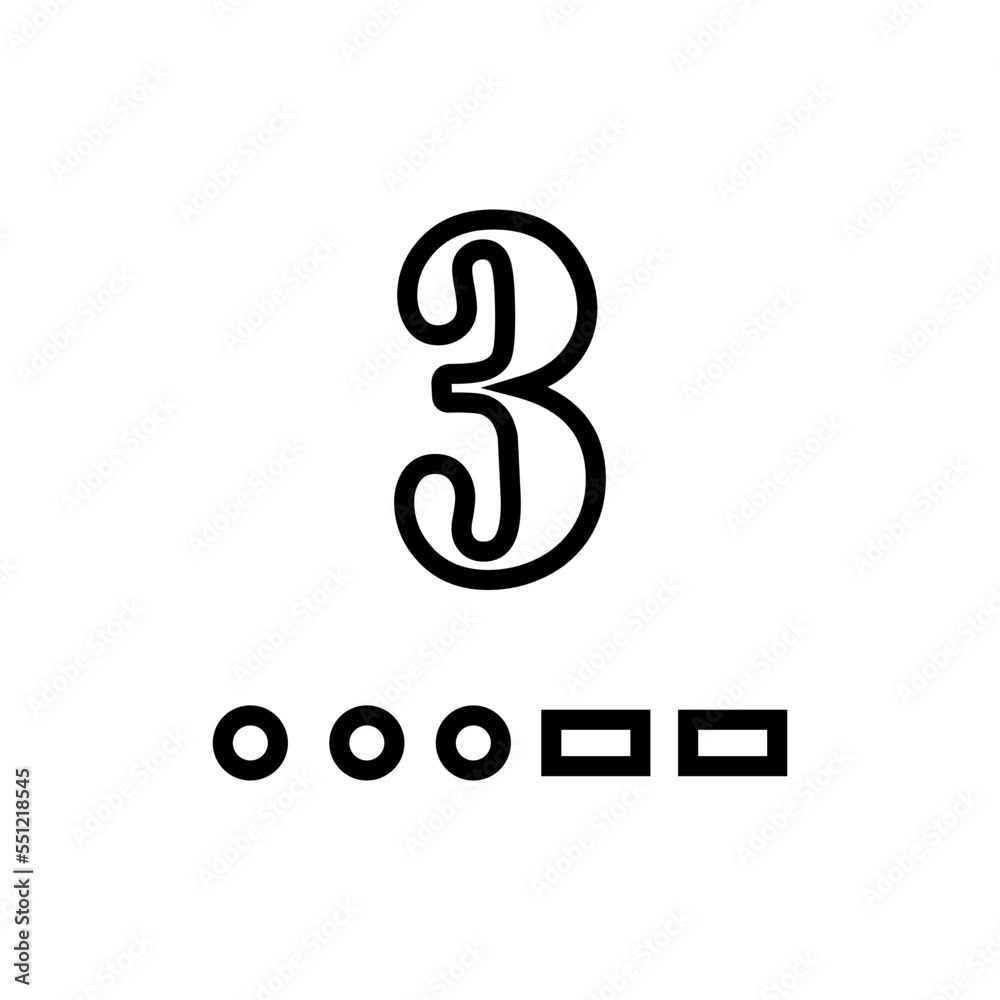 morse numbers, line ,icon, design, flat, style, trendy, collection, template morse numbers, line ,icon, design, flat, style, trendy, collection, template