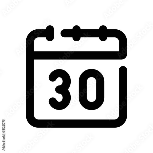 30 days icon - vector illustration . 30, days, Appointment, Calendar, Date, Month, Schedule, Thirty, Day, event, time, line, outline, icons .