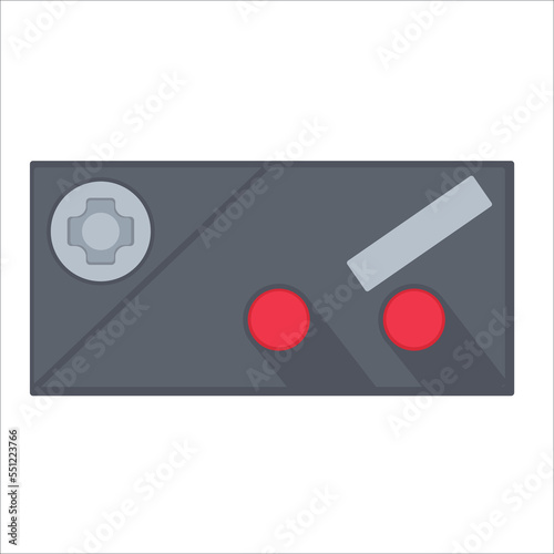 Modern game pad on white ba...