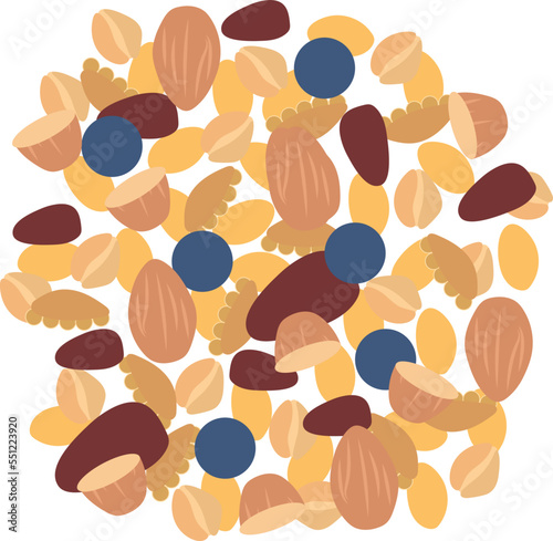 Granola vector illustration image or clip art.