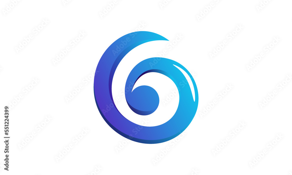 abstract G swirl logo abstract G swirl logo
