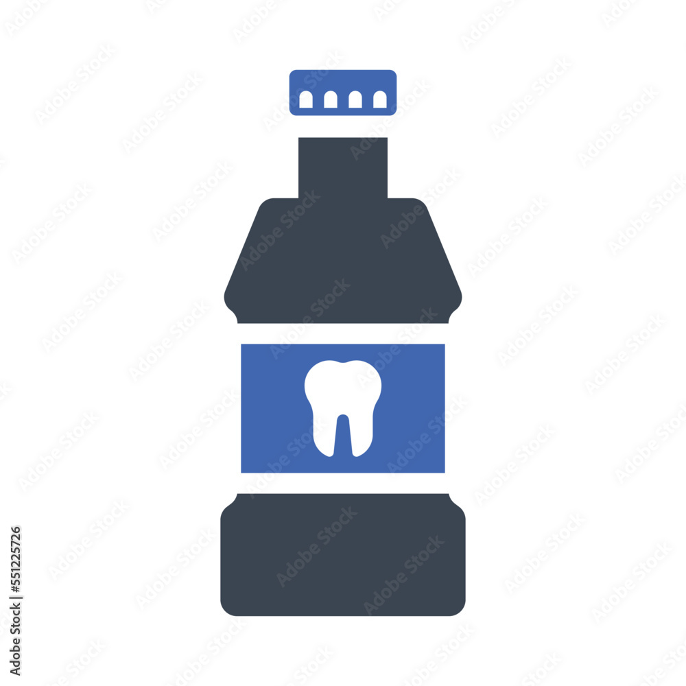 Fototapeta premium Mouth wash icon