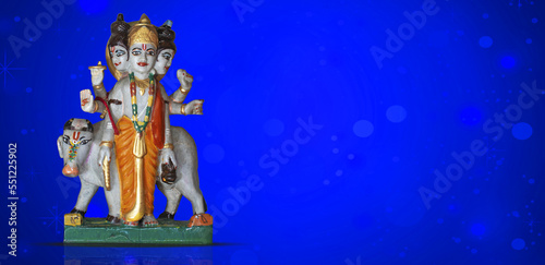 Lord of Shree Gurudev Datta, Also known as Dattatrey, Datta Guru. photo