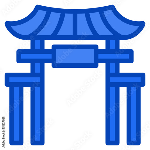 gate blue icon