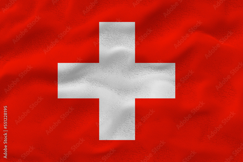 National flag of Switzerland. Background with flag Flag Switzerland National flag of Switzerland. Background with flag Flag Switzerland