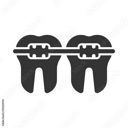 Braces tooth icon