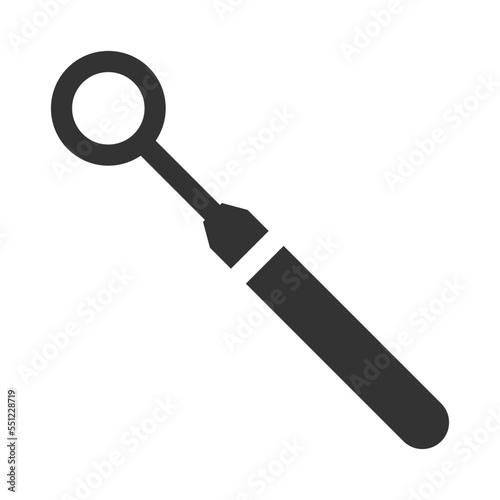 Dental mirror icon
