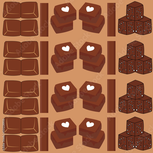 Chocolate pattern background