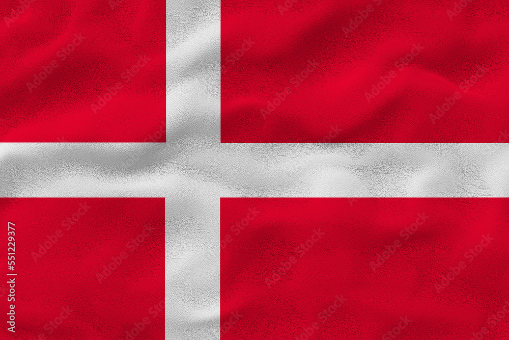 National flag of Denmark. Background with flag of Denmark. National flag of Denmark. Background with flag of Denmark.