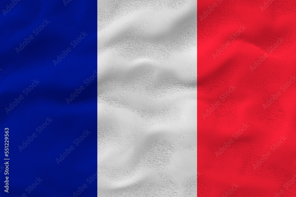 National Flag of France. Background  with flag  of France
