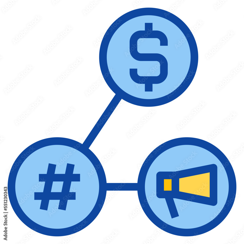 Social media two tone icon Social media two tone icon