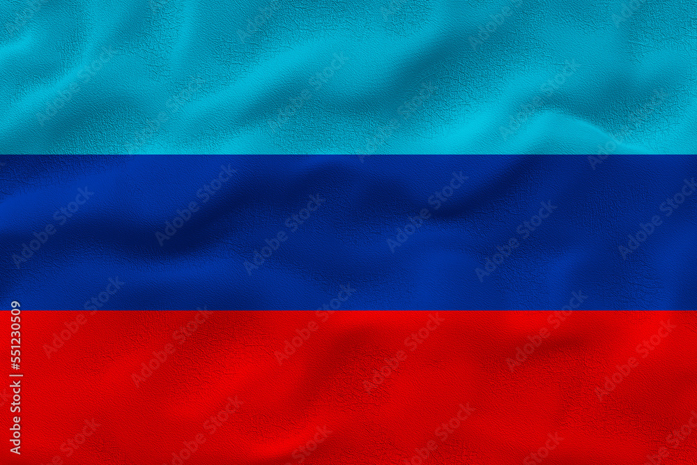 National flag of Lugansk People's Republic. Background with flag of Lugansk People's Republic. National flag of Lugansk People's Republic. Background with flag of Lugansk People's Republic.