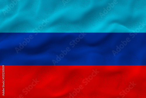 National flag of Lugansk People's Republic. Background with flag of Lugansk People's Republic.