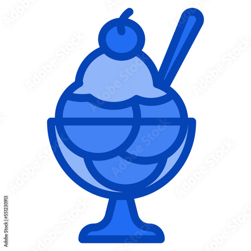 icecream blue icon