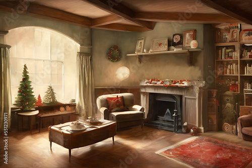 home interior with Christmas decorations 34 © Zahk Shaver Producti