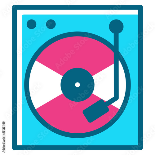 disk two tone icon