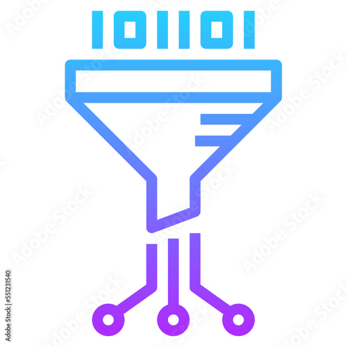 filter gradient line icon