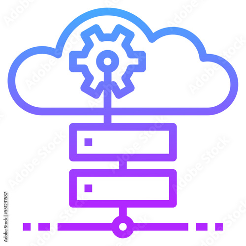 Wallpaper Mural servers gradient line icon Torontodigital.ca