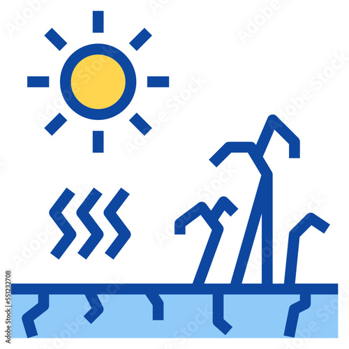 drought two tone icon