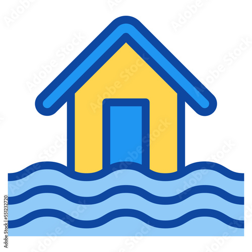 flood two tone icon