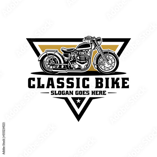 classic motorbike badge logo