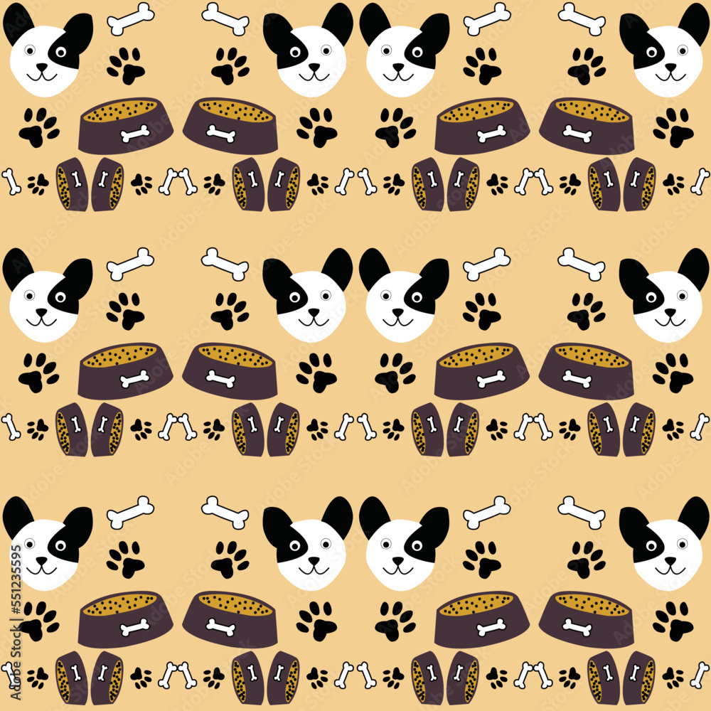 Dog pattern background Dog pattern background