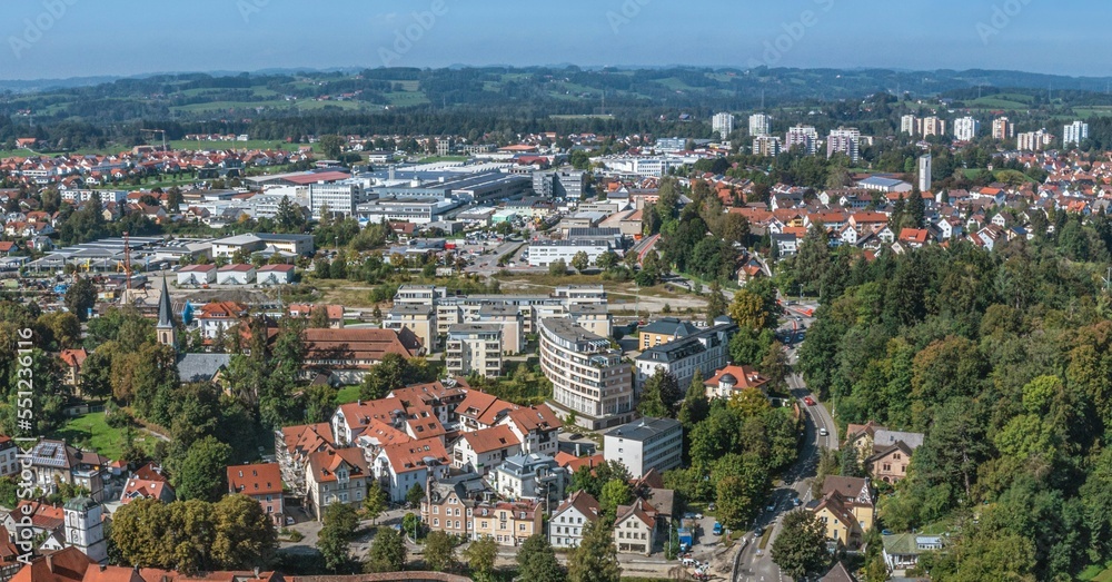 Wangen im Luftbild - Ausblick auf die nördlichen Stadtteile
