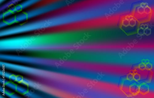green blue red pink polygon flare background