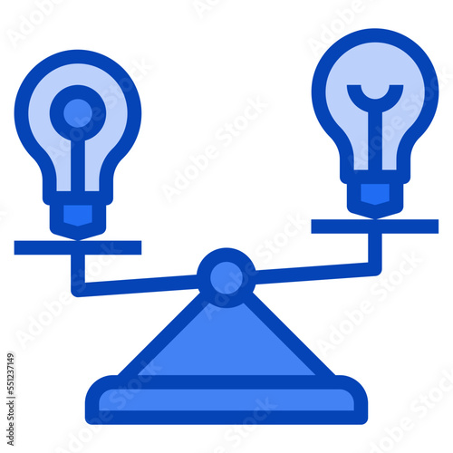 compare blue icon