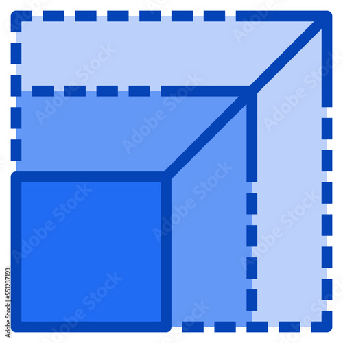 scale blue icon